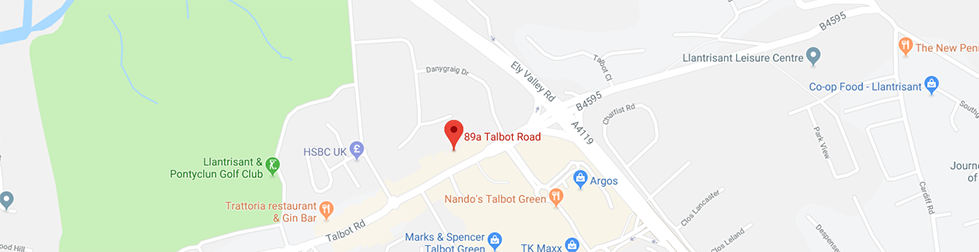 Map showing Hywel Anthony Estate Agents in Talbot Green