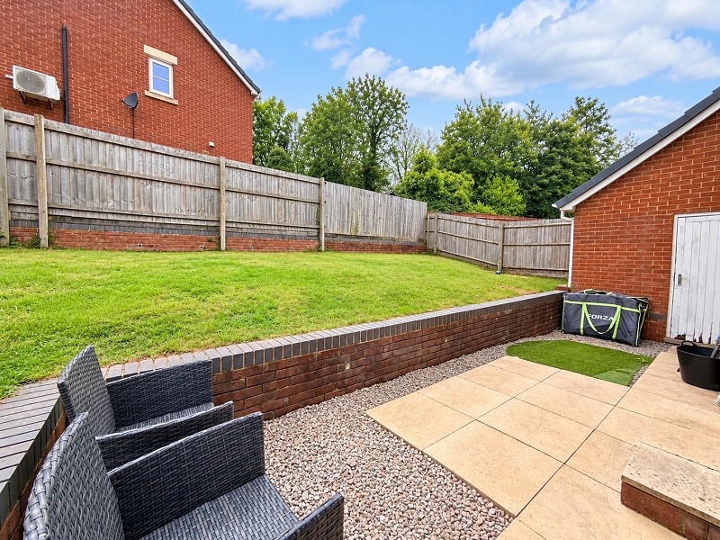 Rear garden and patio